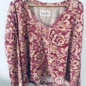 Anthropologie Pilcro & The Letterpress\ Moira Thermal Top Sz L,